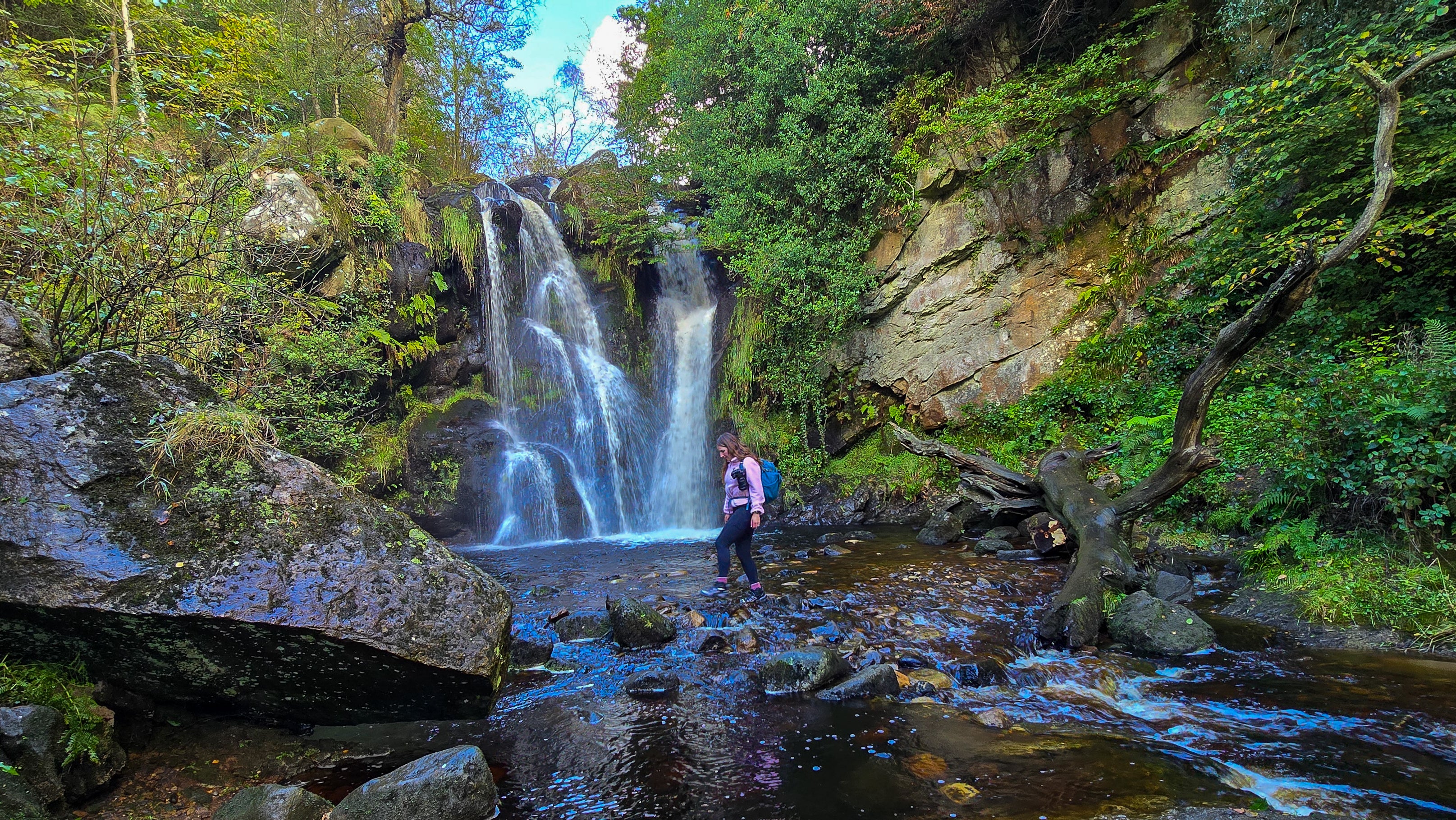 Yorkshire Dales Autumn walk; The Valley of Desolation, Strid wood and The Strid