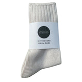 HIT THE ROAD Cream Hiking Socks