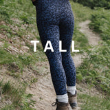 TALL TRAILBLAZER Navy Printed Hiking Leggings